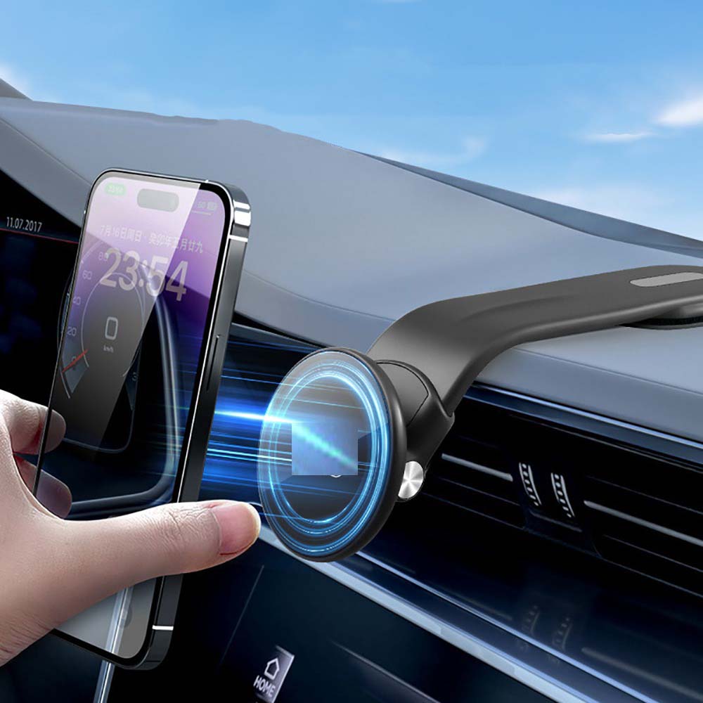 GD-HD968 Multi-Angle MagSafe Car Phone Holder, Secure Magnetic Grip with 360° Rotation for iPhone & Andriod MagSafe-Compatible Devices Image