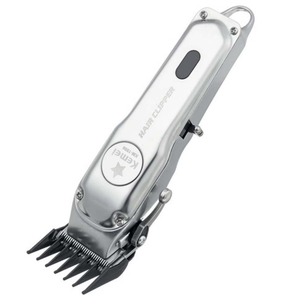 Kemei KM-1996 Professional Cordless Hair Clipper. Rechargeable electric hair cutting machine for home & salon use. Buy clipper. Image