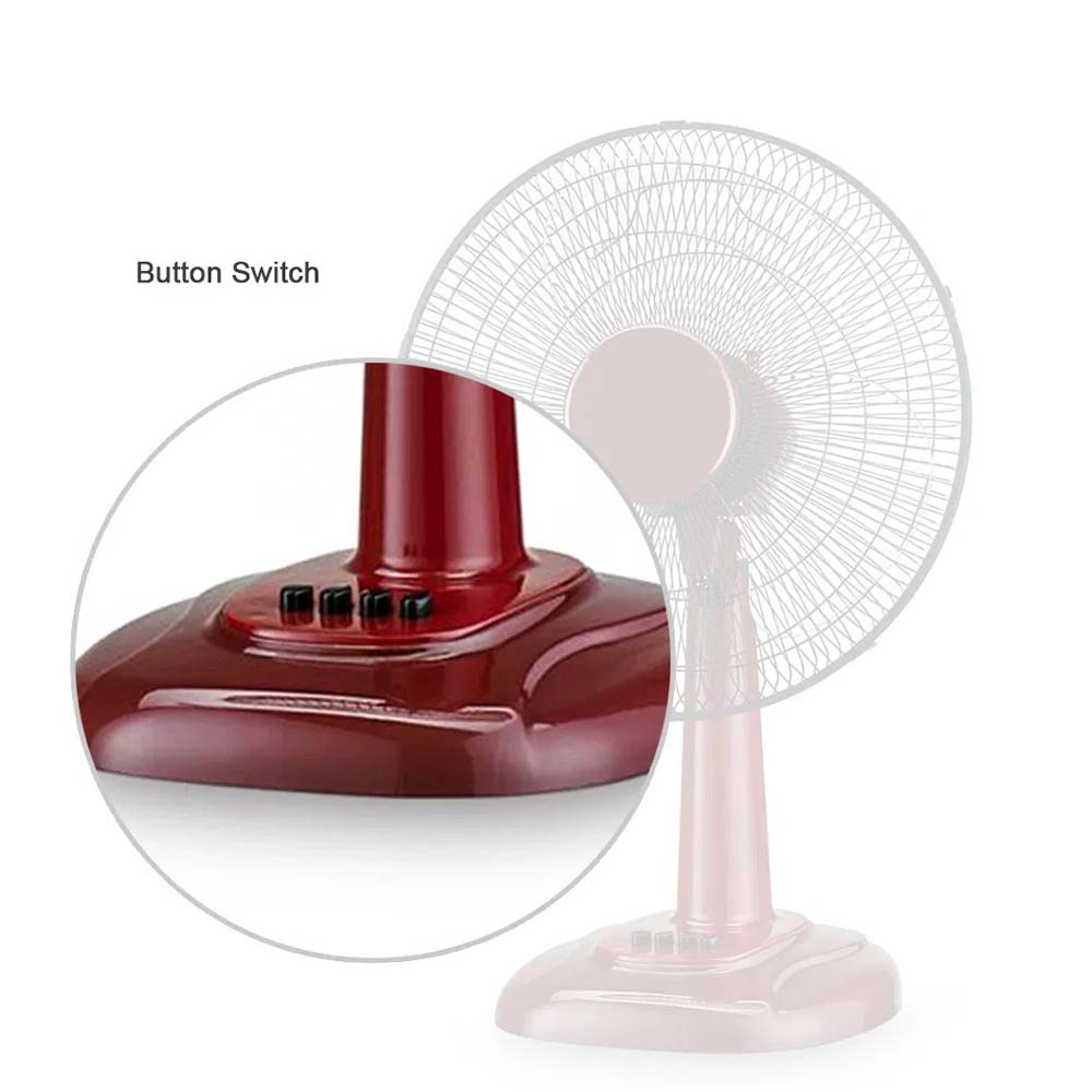 MTF-425 16" Table Fan - 3-Speed Adjustable Tilt, Quiet Operation for Home & Office Image
