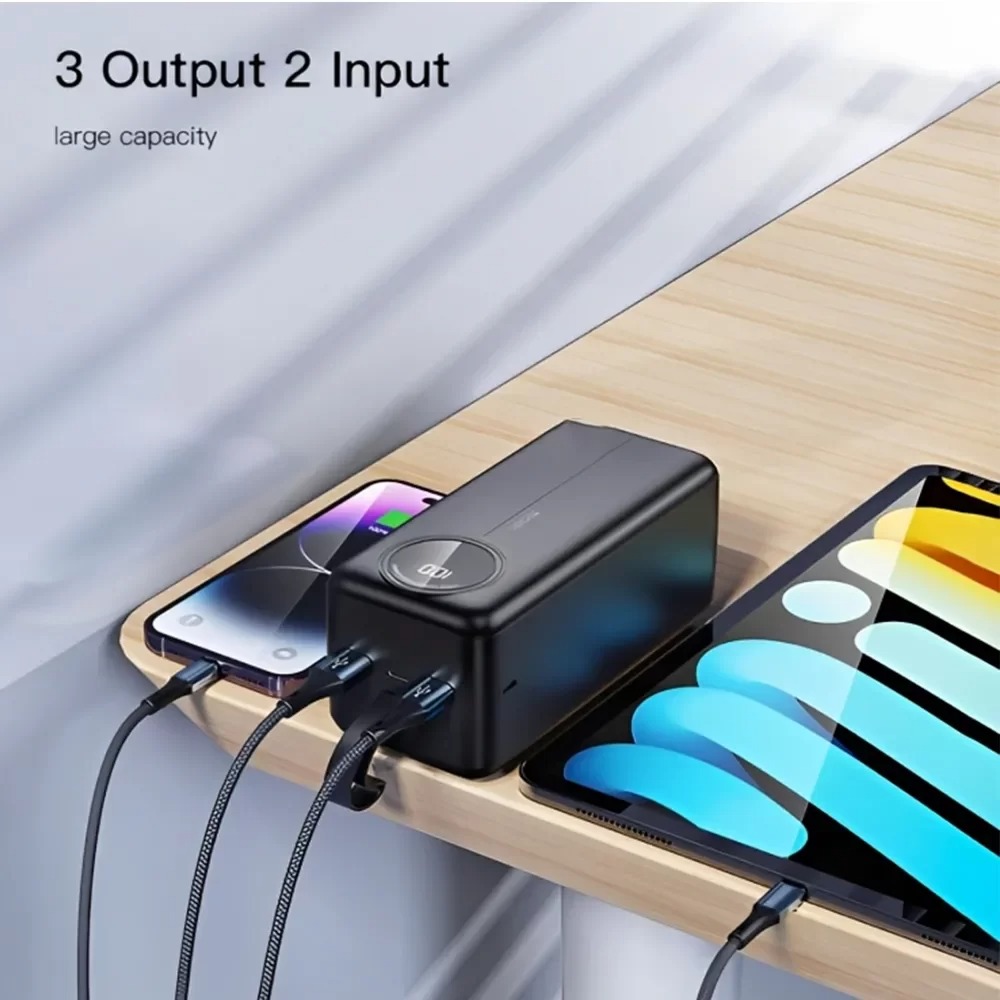 LCD Digital Display Power Bank – 30000mAh Portable Charger with Fast Charging Image