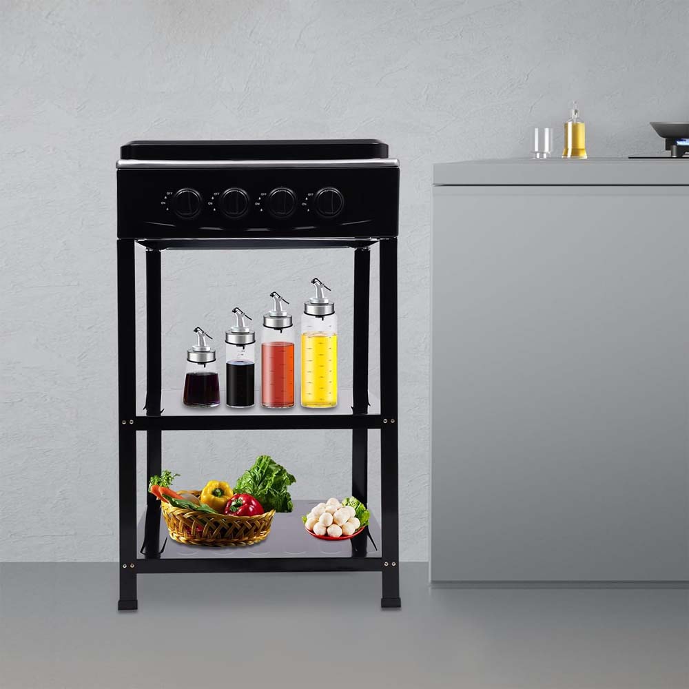 4-in-1 Gas Stove: 3 Burner + Hot Plate with Stand – Durable & Efficient Cooking Solution Image