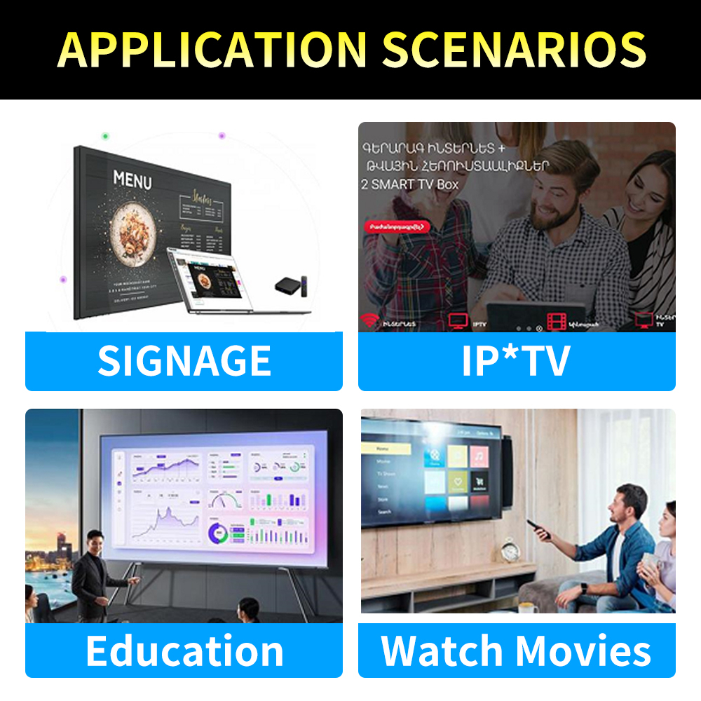 OTT 4K Android TV Box - Google TV Edition | Ultra HD Streaming | Voice Remote | Chromecast Built-in | Dolby Audio Image