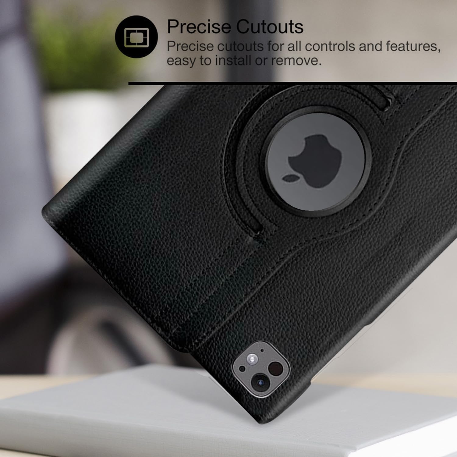 iPad Pro 11 2024 (M4) Case - 360° Rotating Smart Folio Cover with Auto Sleep/Wake & Multi-Angle Stand (Multi Colour) Image