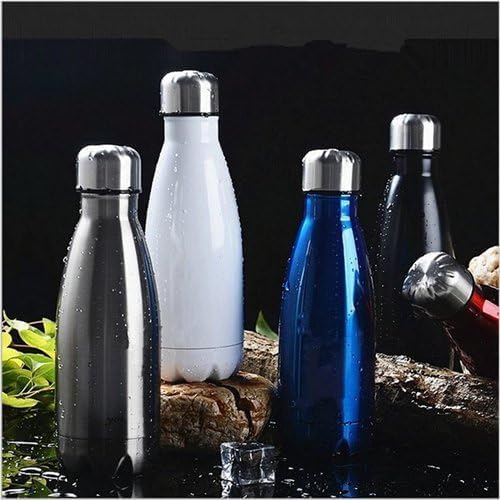 Stainless Steel Double Wall Cola Water Bottle | Maroon, 500ml | Keeps Hot & Cold up to 4 Hours | (Black-05) Image