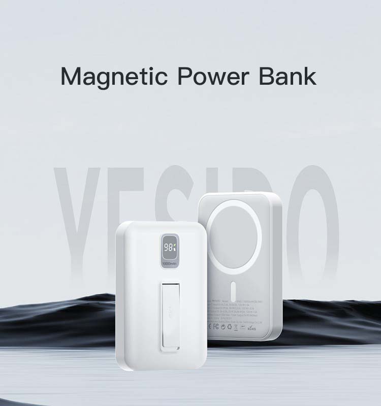 YP45 10000mAh Wireless Fast Charging MagSafe Battery Pack – Magnetic Battery Case Power Bank Image