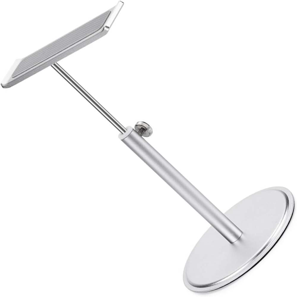 Adjustable Aluminum Headphone Stand - Anti-Slip Desktop Organizer with Shelf for Headsets & Accessories Image