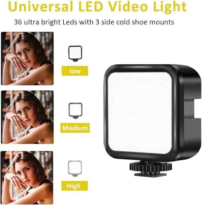 Live Set Fill Light Selfie Stick Tripod with Microphone – Foldable Selfie Stick for Mobile Phones Image