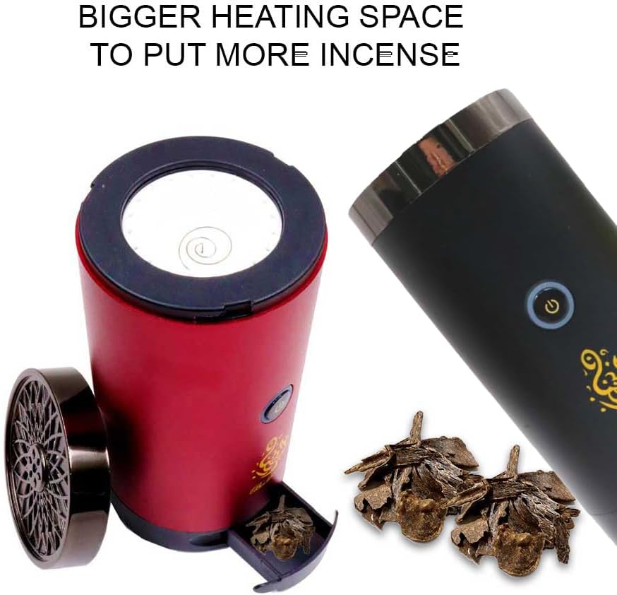 Portable Incense Burner | USB Rechargeable Oud Burner | Electric Arabic Mubkhara Device for Home, Office, and Car Image