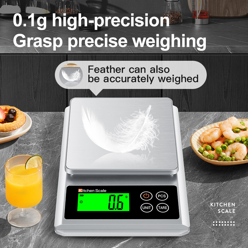 SH-135 Electronic Kitchen Scale – Dual Range Precision for Cooking and Baking Image
