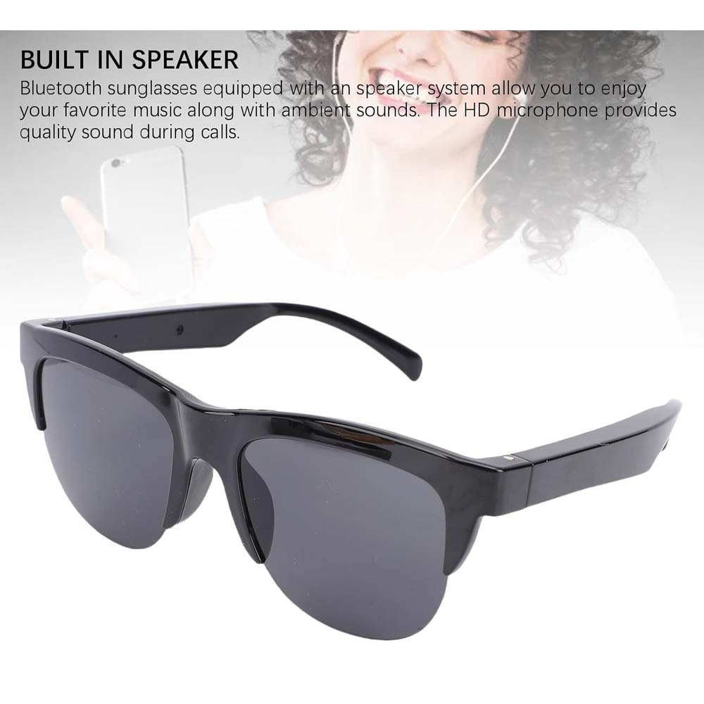 F06 Smart Glasses - Bluetooth 5.4 Audio Sunglasses w/ Speaker, Blue Light Filter, Voice Control & IP54 Waterproof for Music/Calls Image