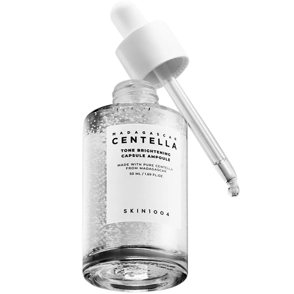 Skin1004 Madagascar Centella Tone Brightening Capsule Ampoule – Hydrating Serum with Niacinamide & Centella Asiatica for Radiance & Even Tone, 50ml Image