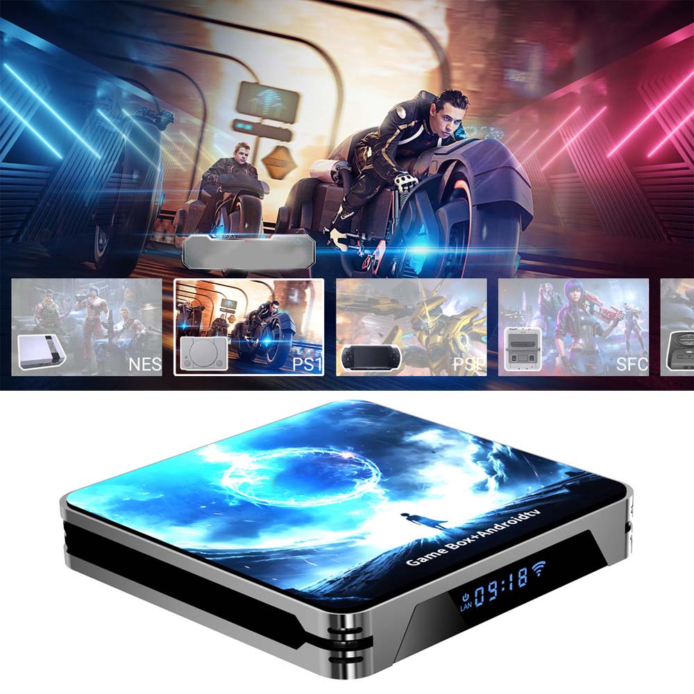 W8 PRO Android TV Game Dual System | 30,000 Games | Android 14.0 TV Box Image