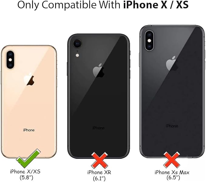 MagSafe Compatible Magnetic Phone Case with Camera Control | Military-Grade Shock Protection for iPhone X, Xs, Xs Max, Xr – Includes Free Screen Protector Image