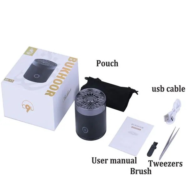 Electric Mini Bakhoor Burner | Portable Aroma Diffuser for Car | USB Rechargeable Incense Burner for On-the-Go Fragrance Image