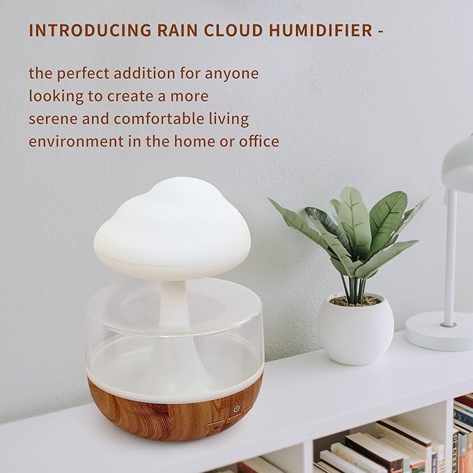 Raining Cloud Night Light Aromatherapy Diffuser – Your All-in-One Relaxation and Sleep Aid Image