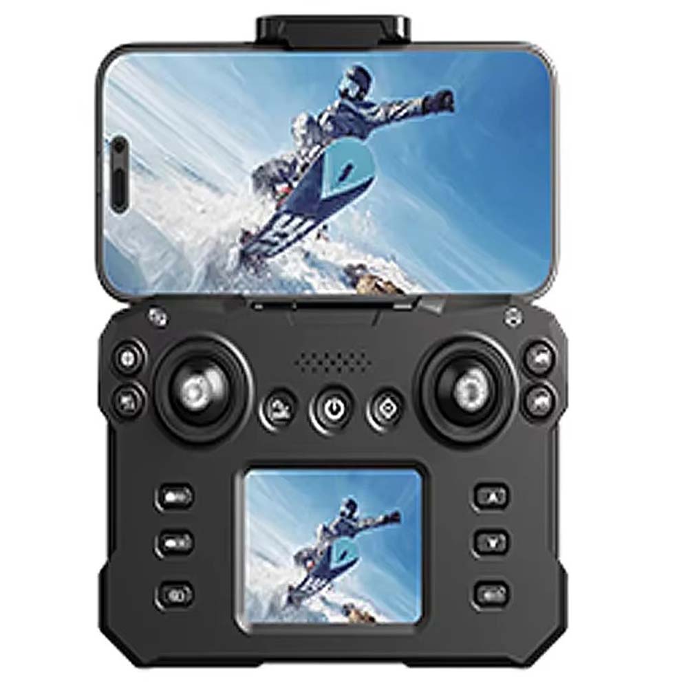 KY102 Drone with Screen Remote Control. Foldable obstacle avoidance & WiFi FPV quadcopter for kids & adults. HD camera. Image