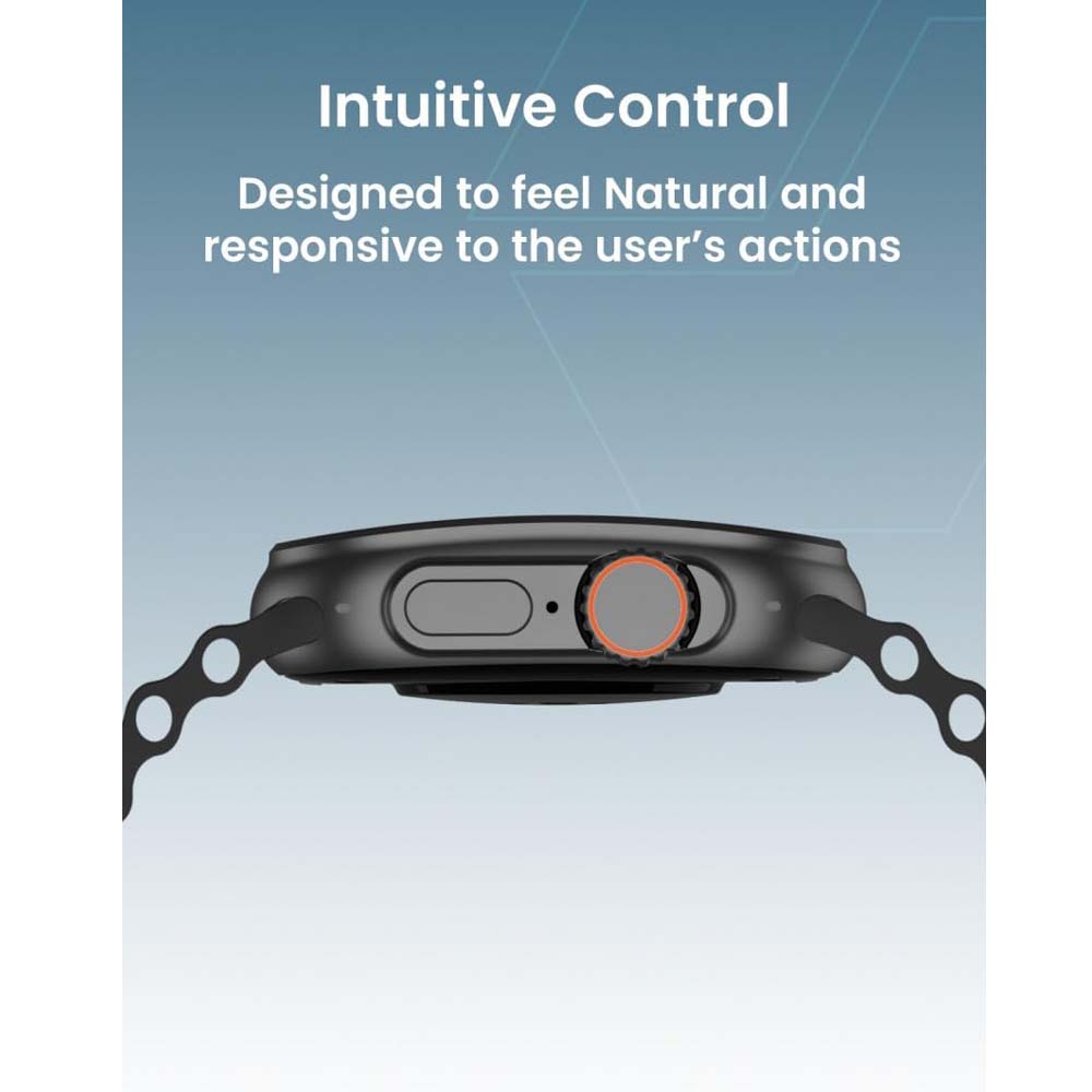 TC41 Curve Smartwatch - 2.01" AMOLED, AI Assistant, Bluetooth Calls, Wireless Charging, IP68, Fitness Tracker (Black) Image