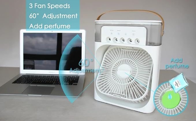 600ml 2-in-1 Air Conditioner Humidifier – Your Ultimate Solution for Comfort and Aroma Image
