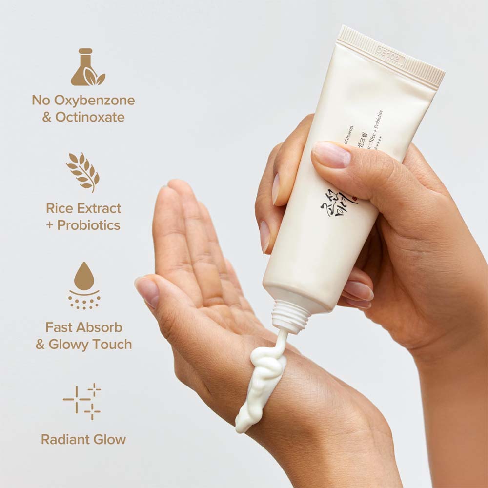 Beauty of Joseon Relief Sun Rice + Probiotics SPF50+ PA++++ – Lightweight Korean Sunscreen with Moisturizing, Brightening & Barrier Support, 50ml Image