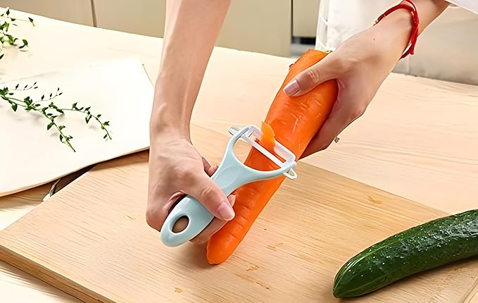 Ceramic Peeler & Sharp 'Y' Paring Knife Set | Assorted Colors | Pack of 6 Image