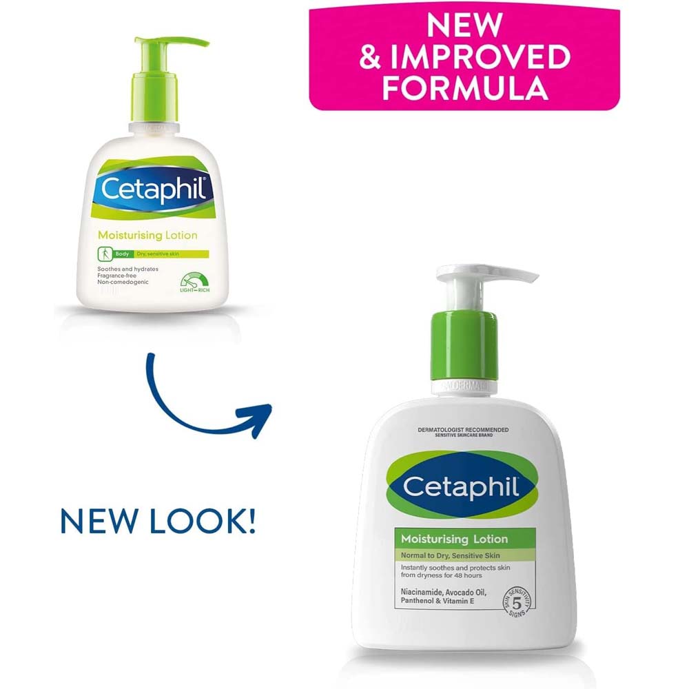 Cetaphil Moisturizing Lotion 591ml - Unscented Face & Body Lotion for Normal to Dry Sensitive Skin, Men & Women Image