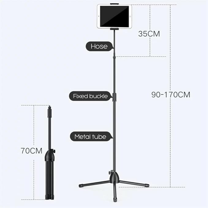Universal Height Adjustable Mobile Phone Floor Stand Holder | Perfect for Every Mobile Device | Hands-Free Convenience Image