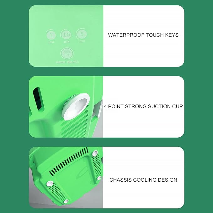 Portable Washing Machine | Mini Foldable Bucket Washer & Dryer Combo | Small Washer with Soft Spin Dry & Drainage Pipe for Underwear, Socks, Baby Clothes, Apartment, Dorm, Laundry (Green) Image