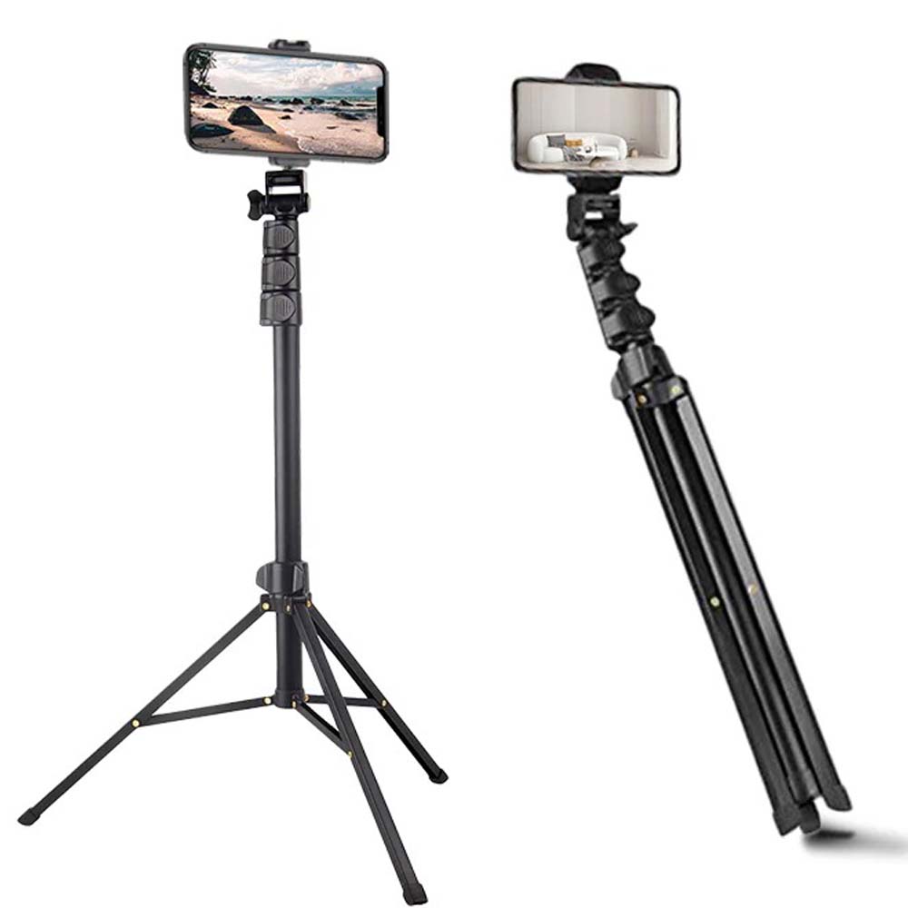 MT-39 2-in-1 Portable Tripod & Selfie Stick, Aluminum Foldable Stand with Adjustable Height, Lightweight Travel-Friendly for Smartphones & Cameras Image