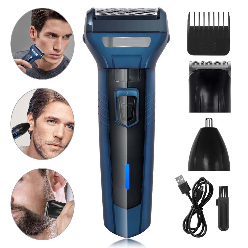 DL-9021 3-in-1 Hair Clipper Set - Rechargeable USB-C Trimmer with Digital Display & Interchangeable Blades Image