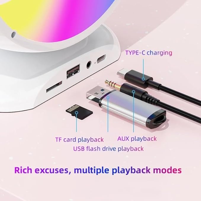 Kids Wireless Karaoke Microphone Set – Featuring Voice Changer and Ambient Lights Image