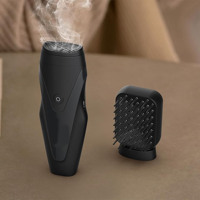 Electric Comb Incense Burner | Oud Arabic Comb Hair Bakhoor Burner for Aromatic Styling | Pink Image