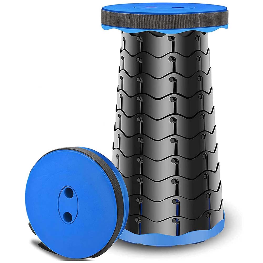 Portable Telescopic Stool - Lightweight Folding Seat for Camping, Fishing & Travel (397lb Capacity) Image