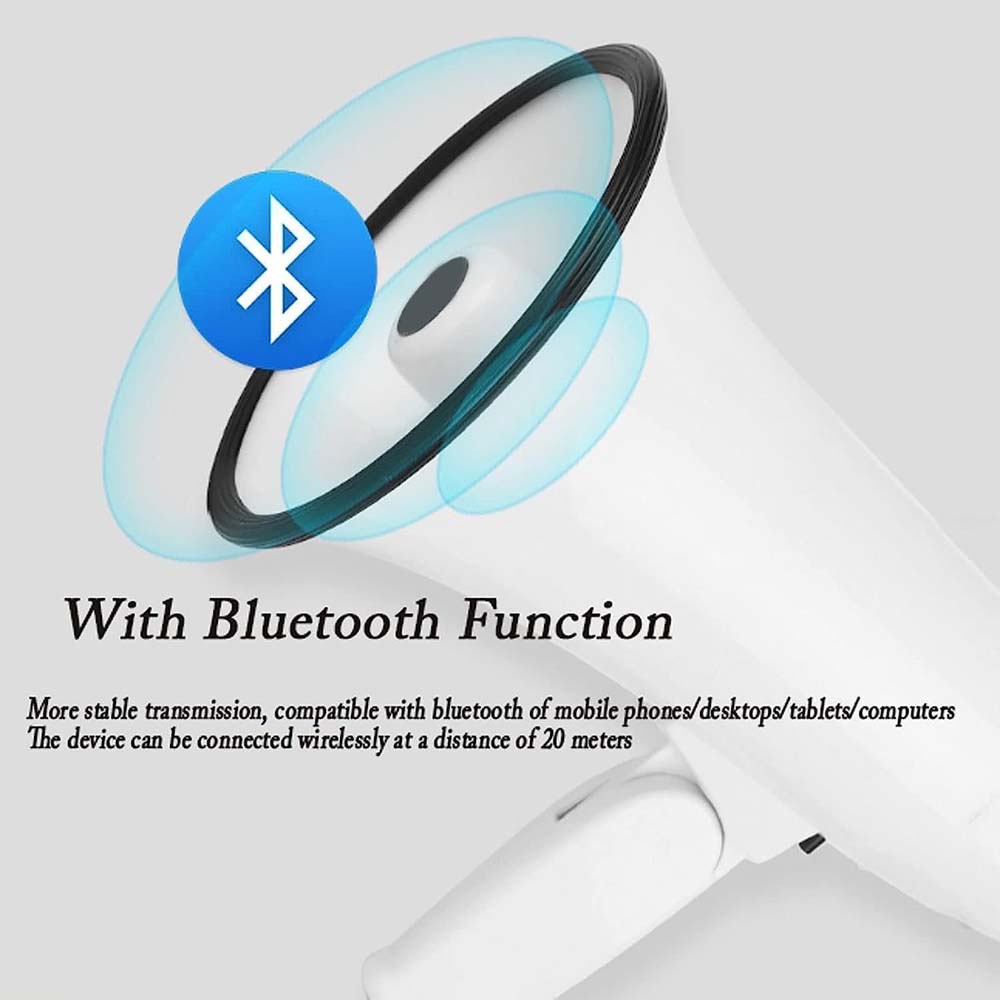 Portable Megaphone Bullhorn 25W Rechargeable with siren, music, recording & adjustable volume. Lightweight with strap. Image