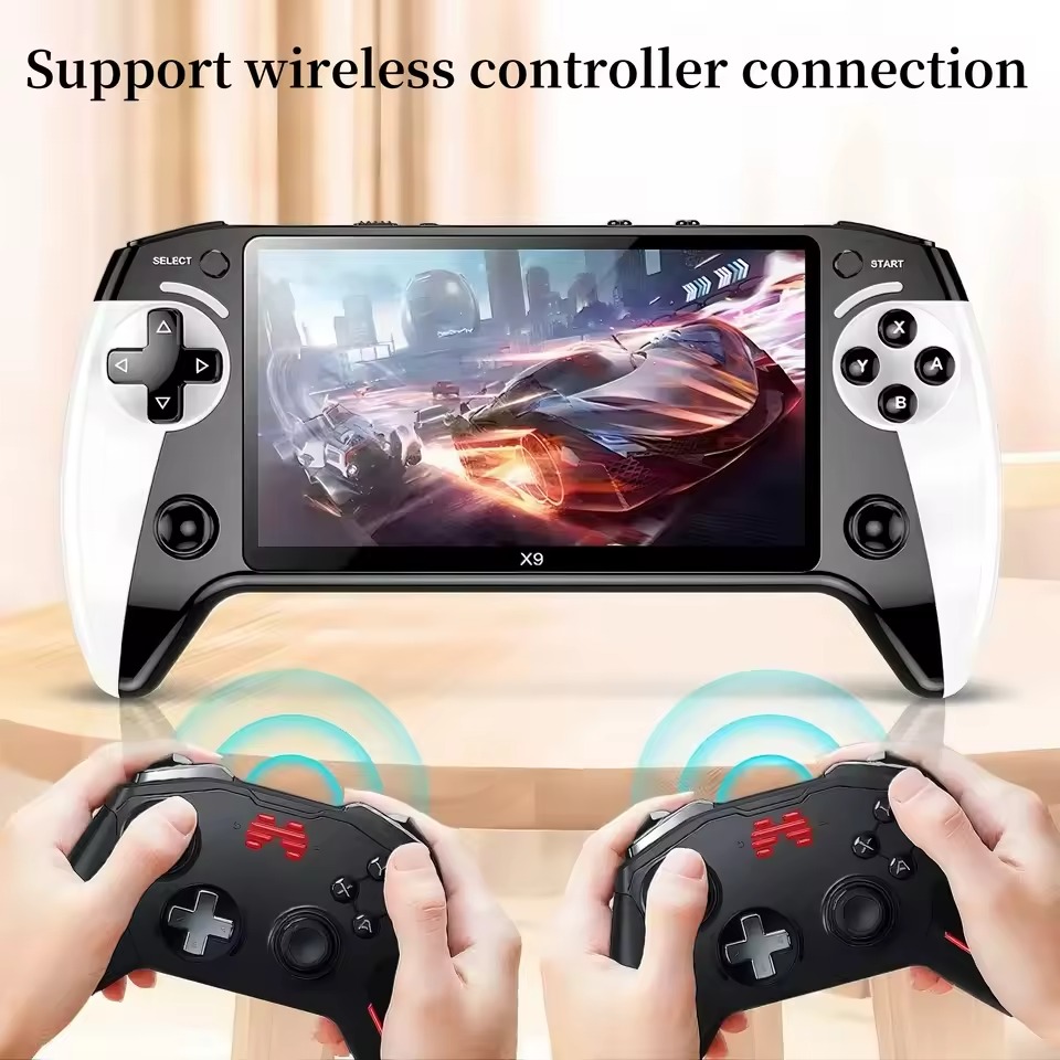 X9 HD Handheld Game Console - 5.5" IPS Screen, P1 HD Output, Dual Joystick for GB/GBA/GBC Games, Portable Retro Gaming Image