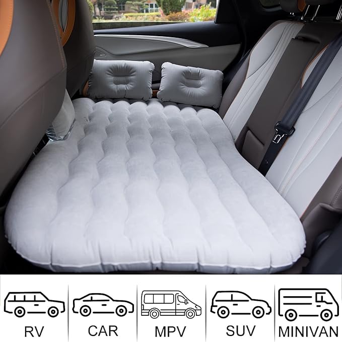Car Air Mattress for Toyota Corolla Cross GR Hybrid | Portable Inflatable Camping Travel Bed | Comfortable Resting Mat Image