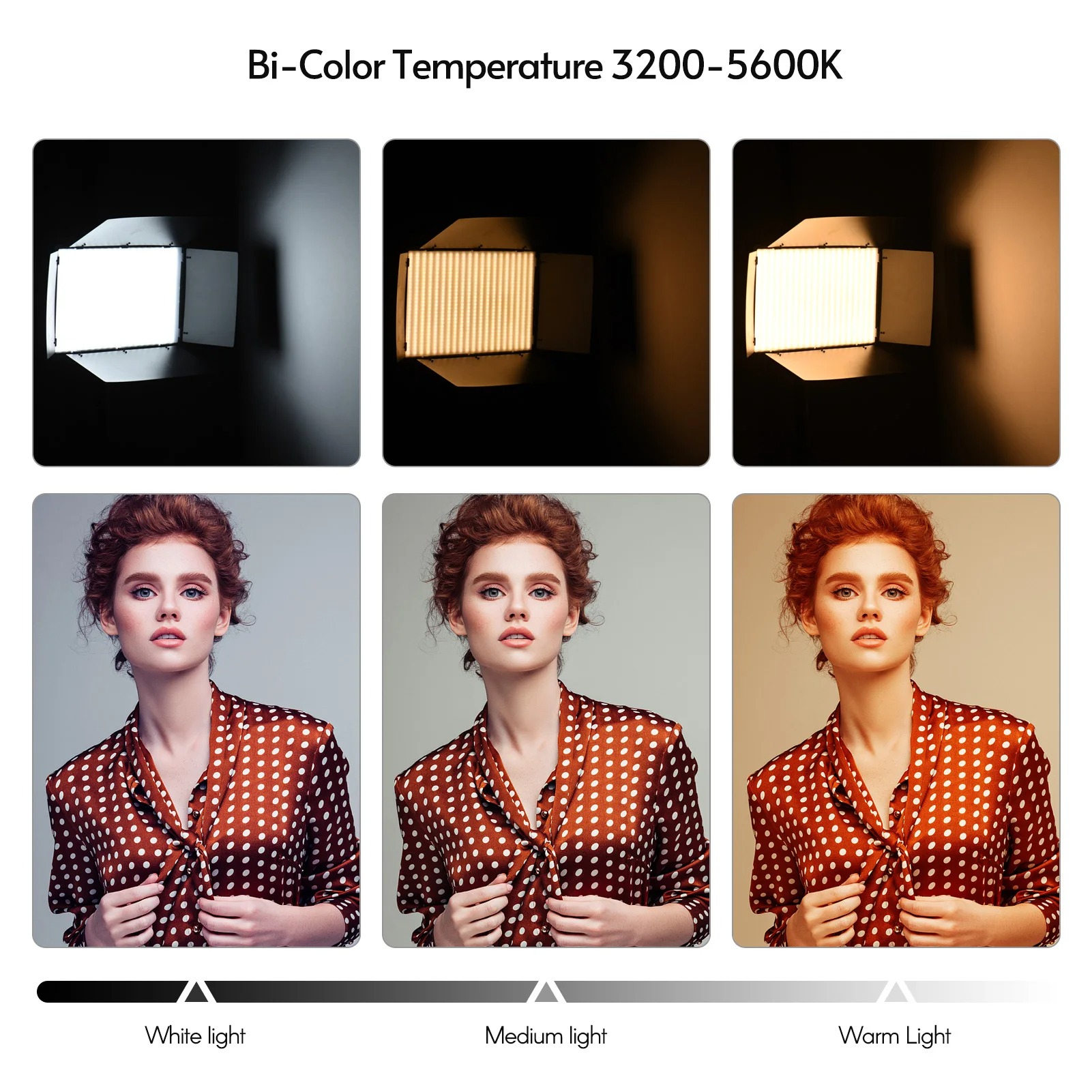 LED-800 LED Video Light – Professional Photography Light Panel for Studio and On-Location Shooting Image