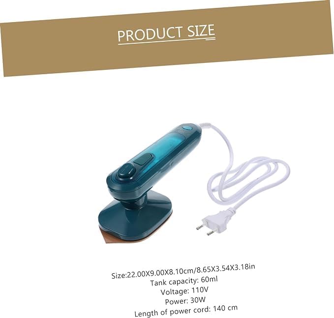 Portable Steamer for Clothes | Mini Electric Iron Steamer with Steamer Basket | Lightweight, Small Travel Clothing Steamer for Home Use Image