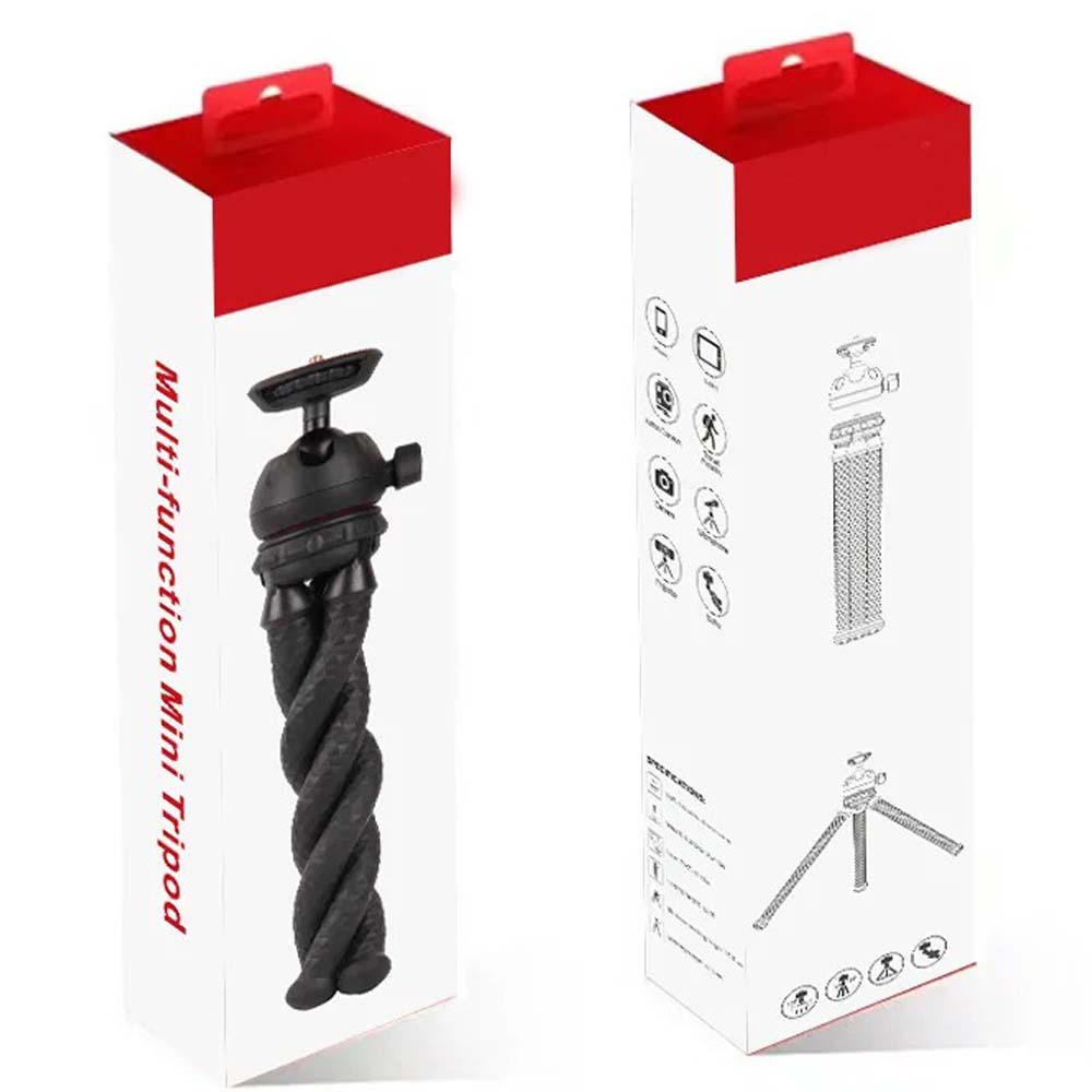 MT-25 Mini Flexible Tripod - Portable Phone & Camera Stand with Bendable Legs for Tabletop, Vlogging & Photography Image