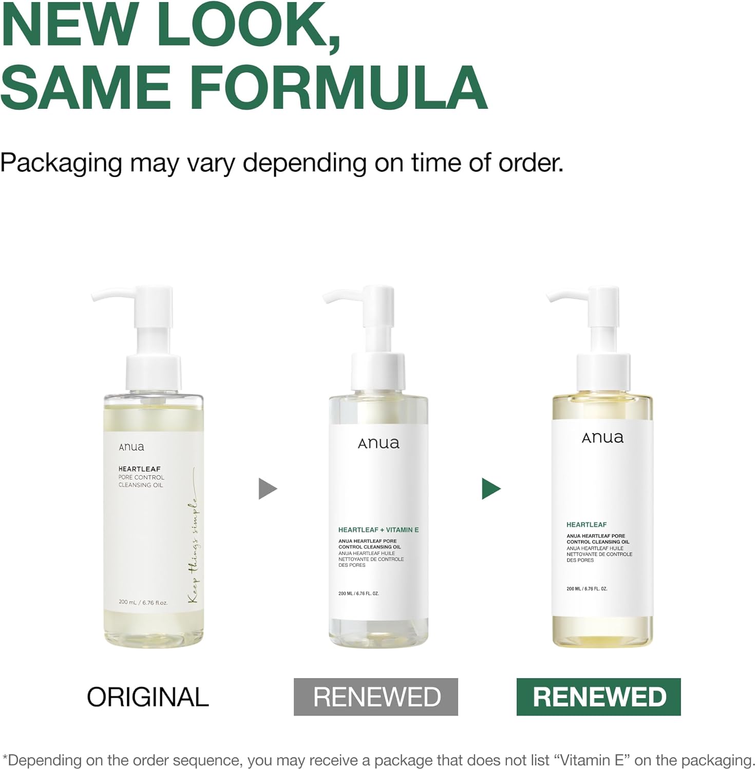 ANUA Heartleaf Pore Control Cleansing Oil. Gentle Korean oil cleanser to dissolve makeup, sunscreen & blackheads. 200ml. Image