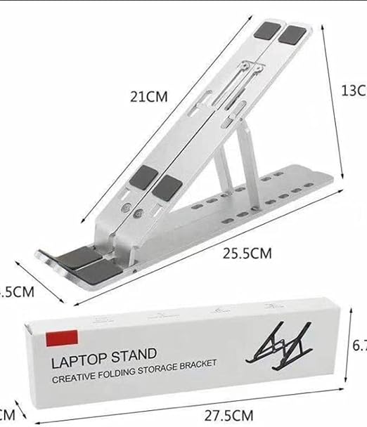 Creative Folding Laptop Stand | Portable Storage Bracket for Ergonomic Laptop Use Image