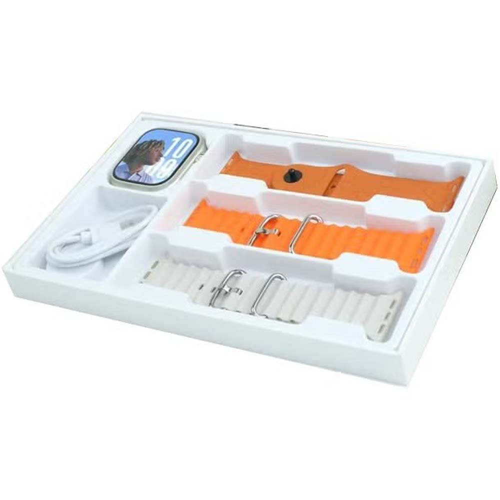 ST13 Smart Watch: 2.2" full-screen, 4G SIM support, 3 straps & wireless charger. Elegant gold design for ladies & gents. Image