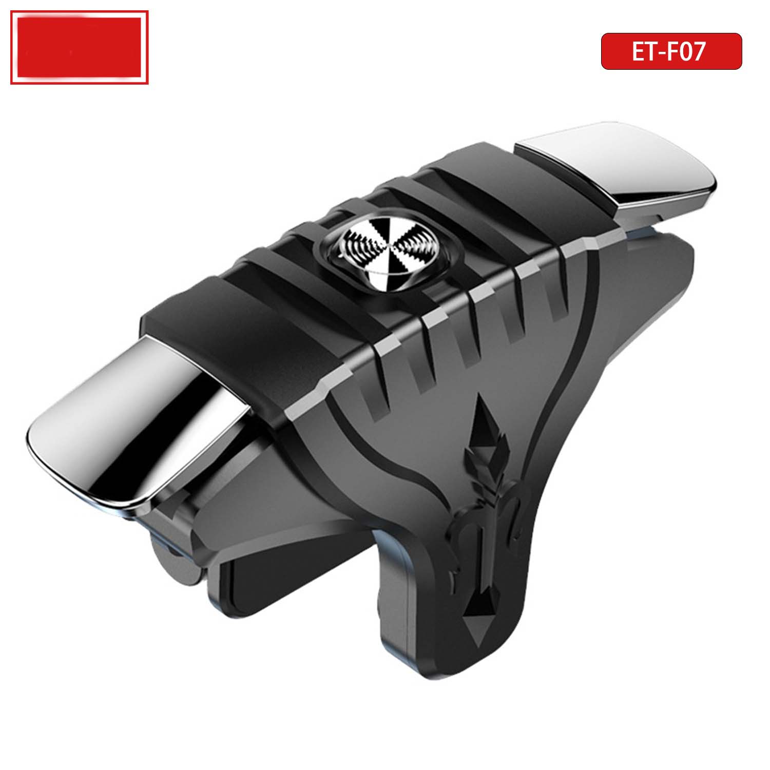 ET-F07 PUBG Mobile Game Triggers - Dual Shooting Buttons for Call of Duty & Mobile Games, Universal Clip-On for iOS/Android Image