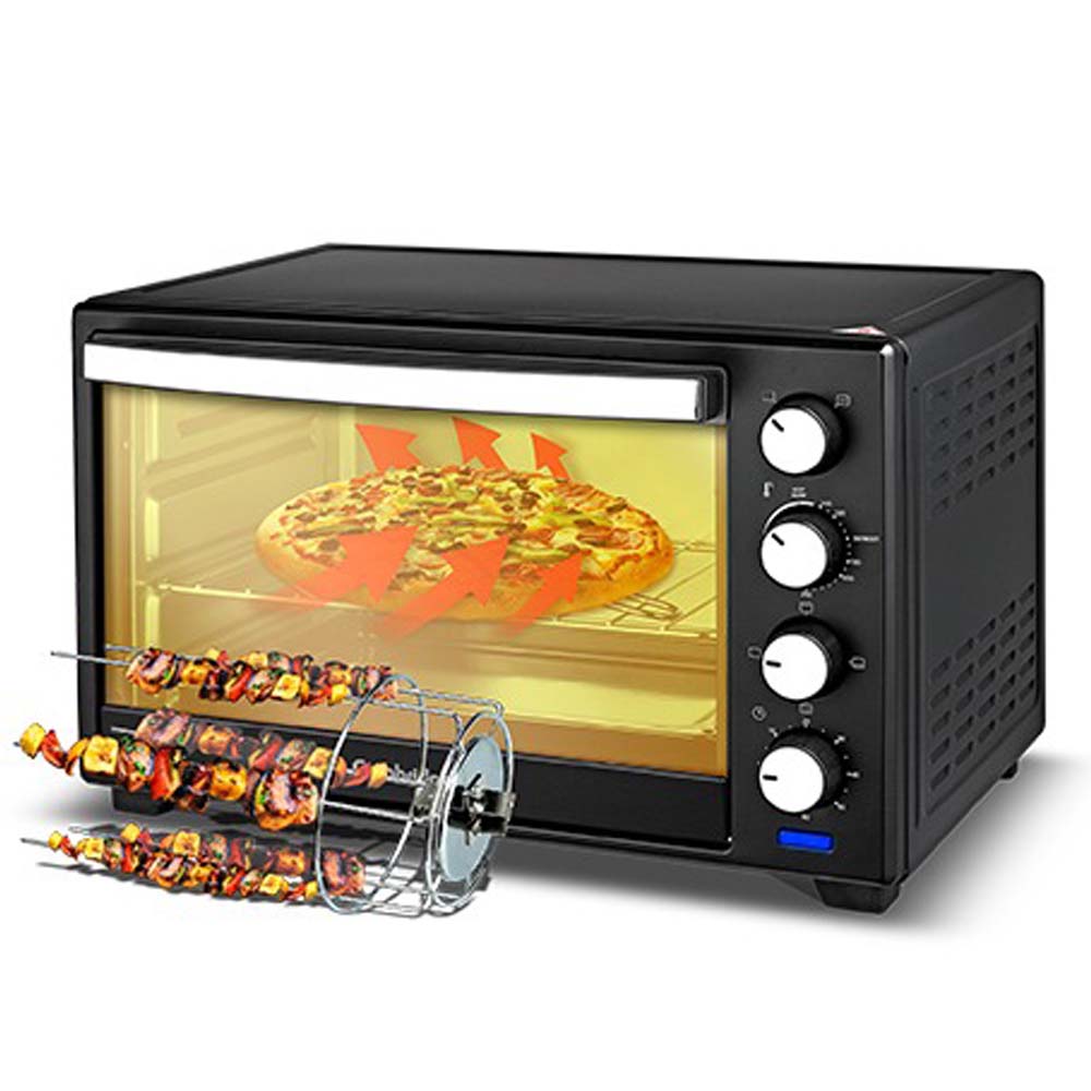 55L Electric Countertop Oven OE-1419 w/ Rotisserie & Convection - Auto Shut-Off, Stainless Steel Heating for Baking/Toasting/Broiling Image