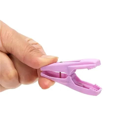 Plastic Clothes Pins Laundry Clips | 40 Pcs Colorful Clothespins with Bag | 2-Inch Small Clothespins for Hanging Clothes – 4 Colors Image