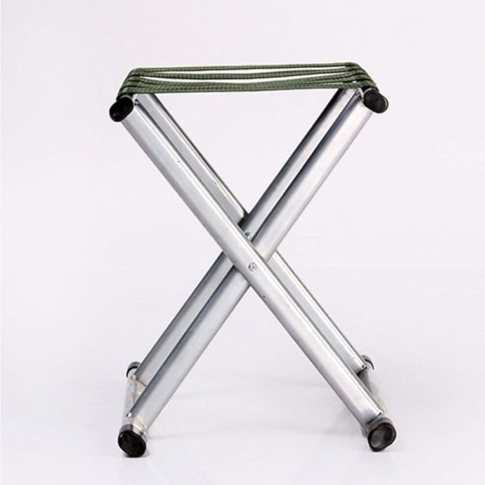 Camping Steel Pipe Folding Chair | Heavy Duty Outdoor Sports Chair with Nylon Ribbon Support Image