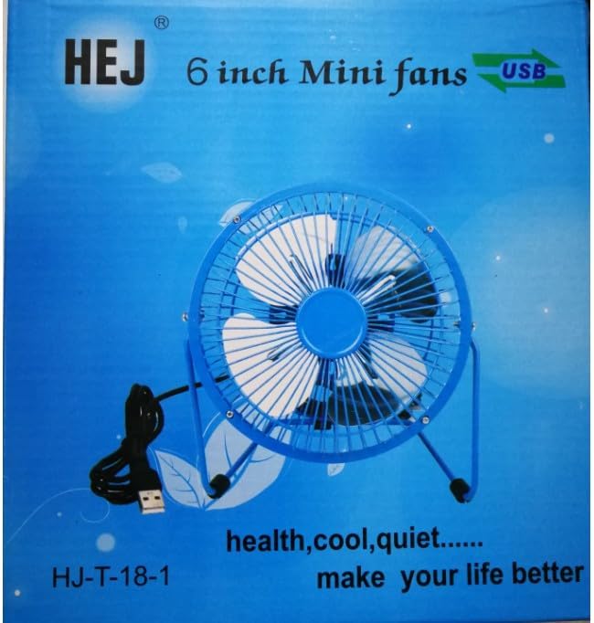 Portable Fan – Air Cooler Desktop Fan for Students | Metal Framework Mini Fan for Dormitory Use Image