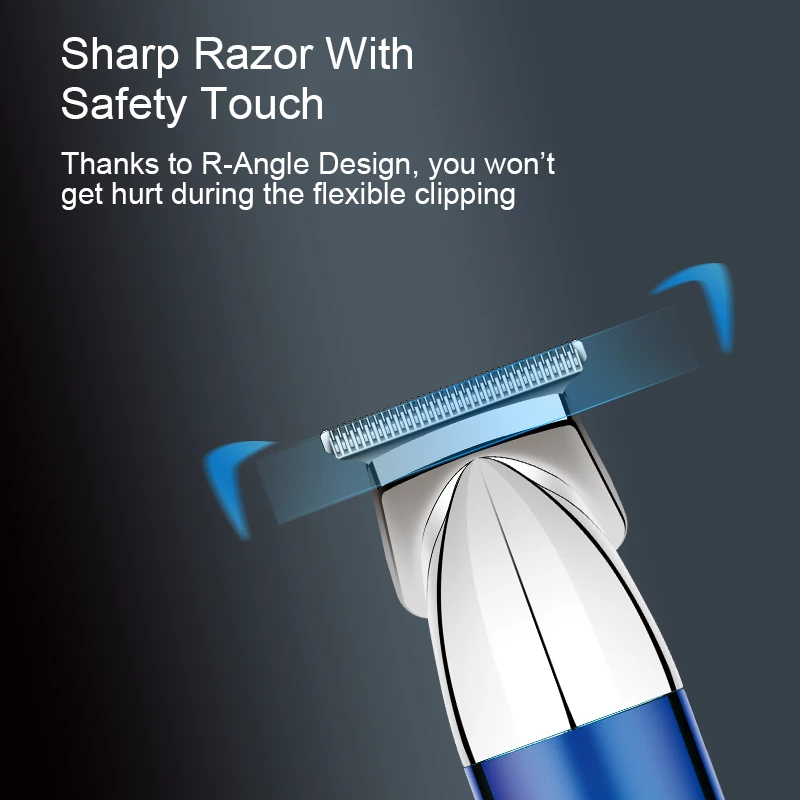 DL-1566 Cordless Professional Hair Trimmer. Rechargeable all-in-one clipper for men's facial, body & beard grooming. Image