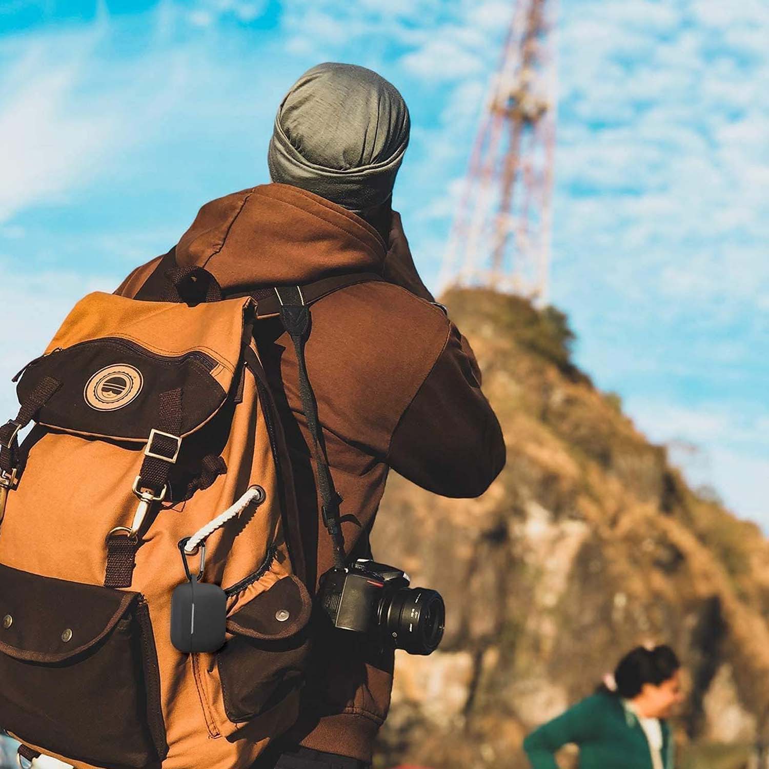 Silicone Case for AirPods Pro 3 (2025). Protective skin with keychain neck, shockproof & wireless charging supported. Multi-color. Image