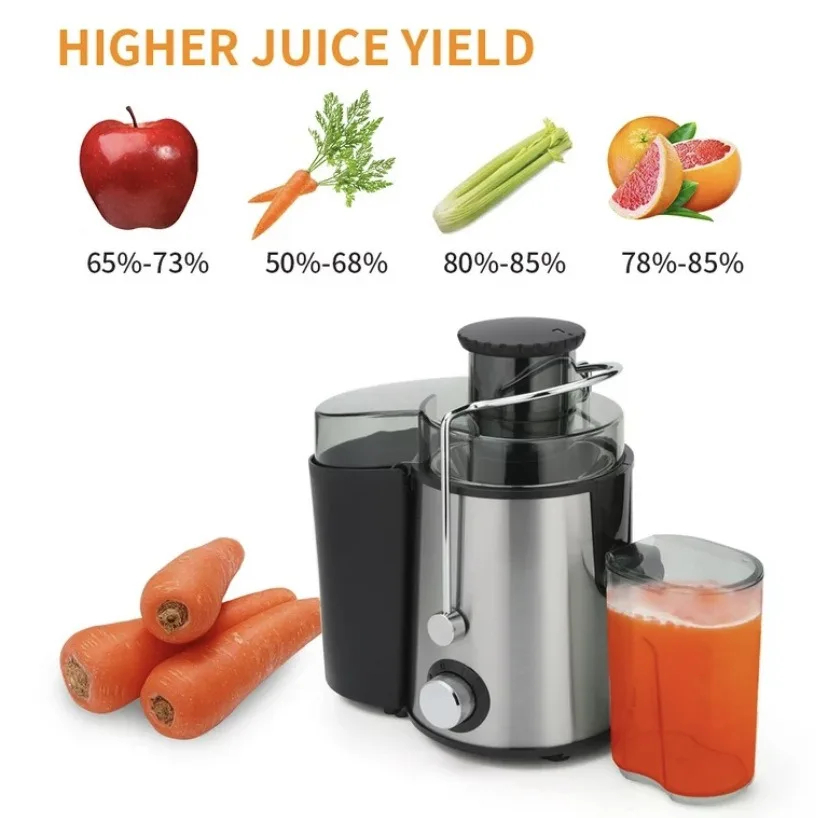 Multifunctional 800W Centrifugal Juicer Machine with Anti-Drip & Anti-Slip Design, 2-Speed Juicer for Fruits & Vegetables – Fast Juice Extraction Image