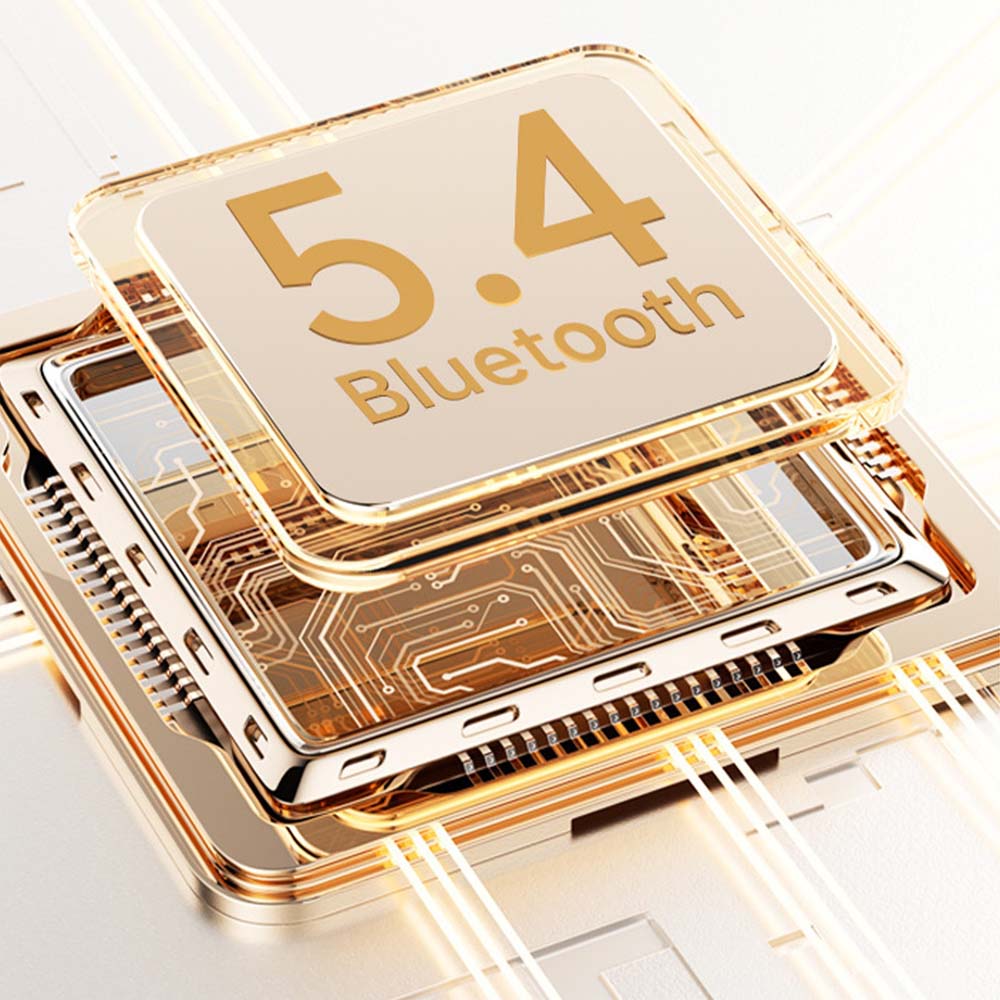 U-20 Open Ear Ring Headphones - Bluetooth 5.4 Clip-On OWS Earphones, 30H Battery, Noise-Cancelling, 4.9g Lightweight (Black) Image